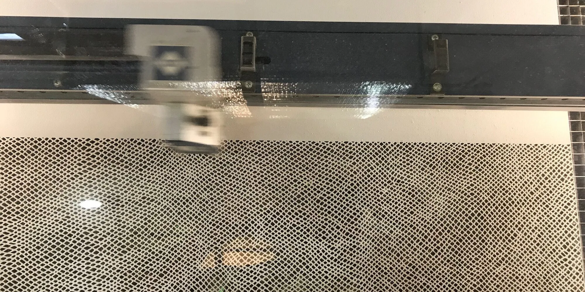 Laser-cut acrylic retail display sign